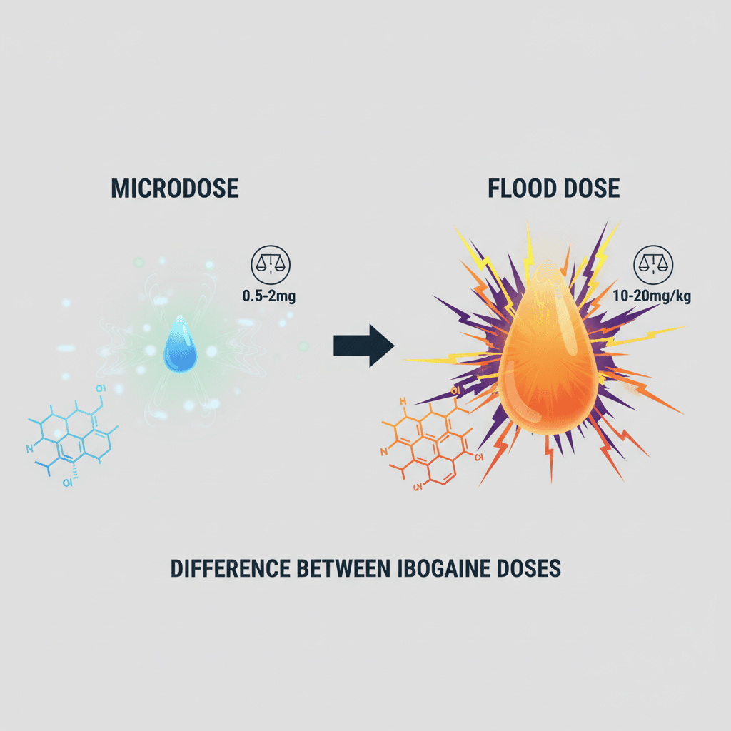 difference between ibogaine doses